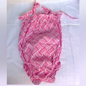 TBBC - Rosey Romper Bal Harbour Basketweave